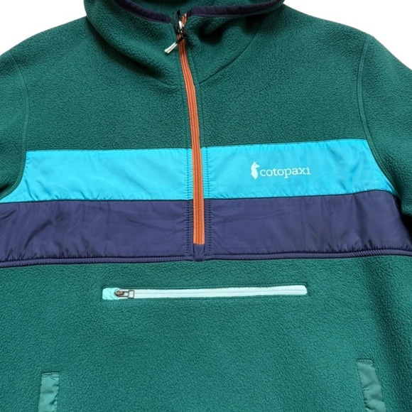 Cotopaxi Mens Pullover Teca Fleece Hooded Half Zip Jacket Sz M - Picture 2 of 6